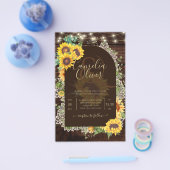 ひまわり素朴ライトLace Arch's 結婚. チラシ (シングル)