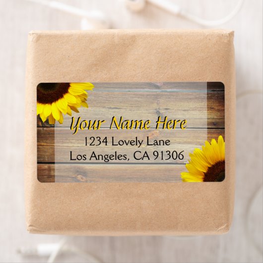 ひまわり素朴ラベル ラベル (インサイチュ)