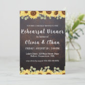 ひまわり素朴リハーサルのディナー招待状 招待状 (スタンド正面)