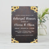 ひまわり素朴リハーサルのディナー招待状 招待状 (スタンド正面)