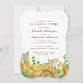 ひまわり素朴リハーサルのディナー。国のフローラ 招待状 (正面)