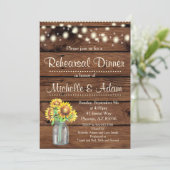 ひまわり素朴リハーサルディナー招待状 招待状 (スタンド正面)