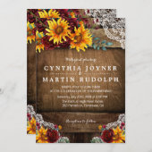 ひまわり素朴リハーサルディナー招待状 招待状 (正面/裏面)