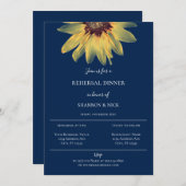 ひまわり素朴リハーサルディナー招待状 案内状 (正面/裏面)