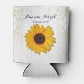 ひまわり素朴レースとバーラップクーラーボックスの好意。 缶クーラー (正面)