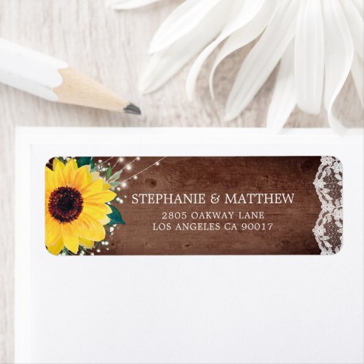 ひまわり素朴レースのバービーズブレスライト ラベル (インサイチュ)