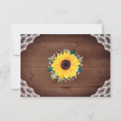 ひまわり素朴レースバビーズブレスライト結婚ズ セーブザデート (裏面)