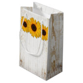 ひまわり素朴レース&バーラップ抱き枕 スモールペーパーバッグ (裏面アングル)