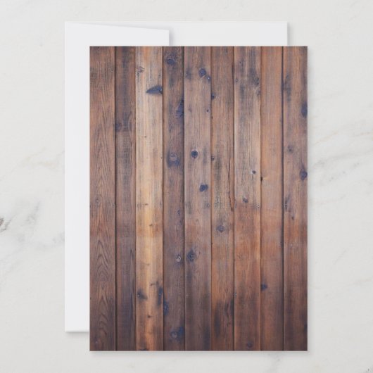 ひまわり素朴ワインバレルストリングライツ結婚 招待状 (裏面)