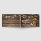 ひまわり素朴付き木樽ゲストブック ゲストブック (全面)