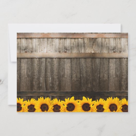 ひまわり素朴写真卒業写真ありがとう サンキューカード (裏面)