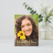 ひまわり素朴写真卒業 ポストカード (スタンド正面)