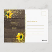 ひまわり素朴写真卒業 ポストカード (裏面)