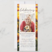 ひまわり素朴写真葬式デジタルイベント 招待状 (正面)