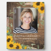 ひまわり素朴写真追悼式 フォトプラーク (正面)