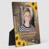 ひまわり素朴写真追悼式 フォトプラーク (側面)