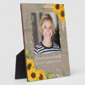 ひまわり素朴写真追悼式 フォトプラーク (側面)