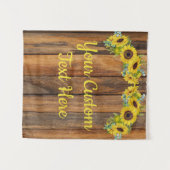 ひまわり素朴周年記念パーティーフォトブース タペストリー (正面(横))