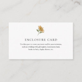 ひまわり素朴囲いカード エンクロージャーカード