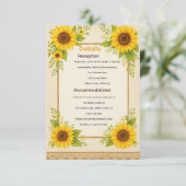 ひまわり素朴囲いカード エンクロージャーカード (スタンド正面)