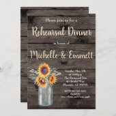 ひまわり素朴国フローラリハーサルディナー 招待状 (正面/裏面)