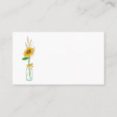 ひまわり素朴国フローラ結婚披露宴 プレイスカード (正面)