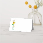 ひまわり素朴国フローラ結婚披露宴 プレイスカード (正面)