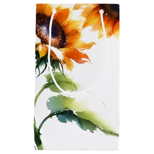 ひまわり素朴小抱き枕 スモールペーパーバッグ (正面)