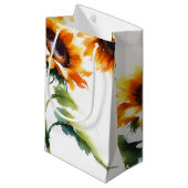 ひまわり素朴小抱き枕 スモールペーパーバッグ (正面アングル)