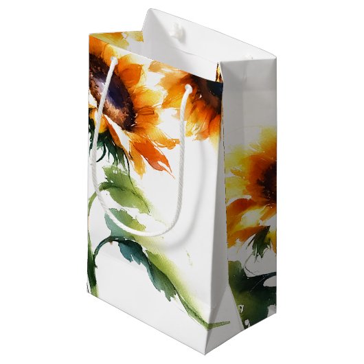 ひまわり素朴小抱き枕 スモールペーパーバッグ (正面アングル)