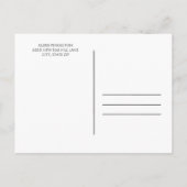 ひまわり素朴幹パーティードームシャワー インビテーションポストカード (裏面)