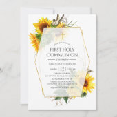 ひまわり素朴幾何学第一聖域 招待状 (正面)