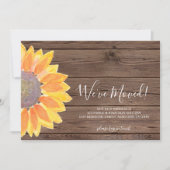 ひまわり素朴引っ越しました告知カード 案内状 (正面)