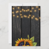 ひまわり素朴引っ越し祝いパーティーパーティの招待状 案内状 (裏面)