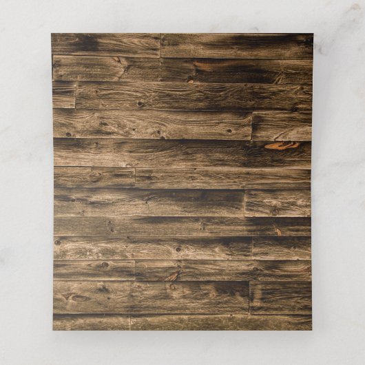 ひまわり素朴披露宴 プレイスカード (内部開封)