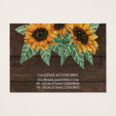 ひまわり素朴木水の色のブレスレットディスプレイ (裏面)