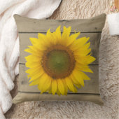 ひまわり素朴木製バードドア クッション (ブランケット)