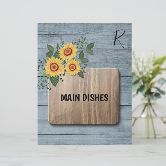 ひまわり素朴木製レシピ整理機 (スタンド正面)