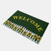 ひまわり素朴歓迎ドアマット ドアマット (アングル)