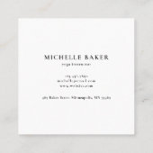 ひまわり素朴水彩フローラ スクエア名刺 (裏面)