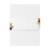 ひまわり素朴水彩ブルゴーニュ赤フローラ 招待状ベリーバンド (裏面例)