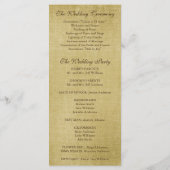 ひまわり素朴渦巻き結婚式 プログラム (裏面)