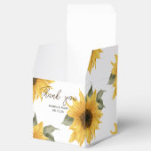 ひまわり素朴秋の結婚式 フェイバーボックス (オープン)