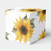 ひまわり素朴秋の結婚式 フェイバーボックス (裏面サイド)