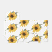 ひまわり素朴秋の結婚式 フェイバーボックス (折り畳みなし)