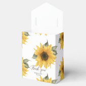 ひまわり素朴秋の結婚式 フェイバーボックス (オープン)