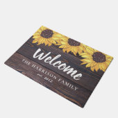 ひまわり素朴科 ドアマット (アングル)