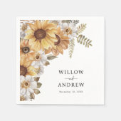 ひまわり素朴紙ナプキン スタンダードカクテルナプキン (正面)