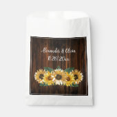 ひまわり素朴結婚式の引き出物バッグ フェイバーバッグ (正面)