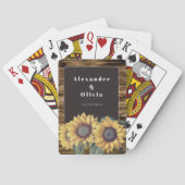 ひまわり素朴結婚式の引き出物 トランプ (裏面)